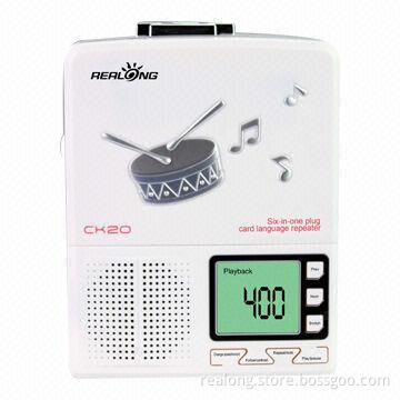 LCD cassette recorder with USB TF card slot